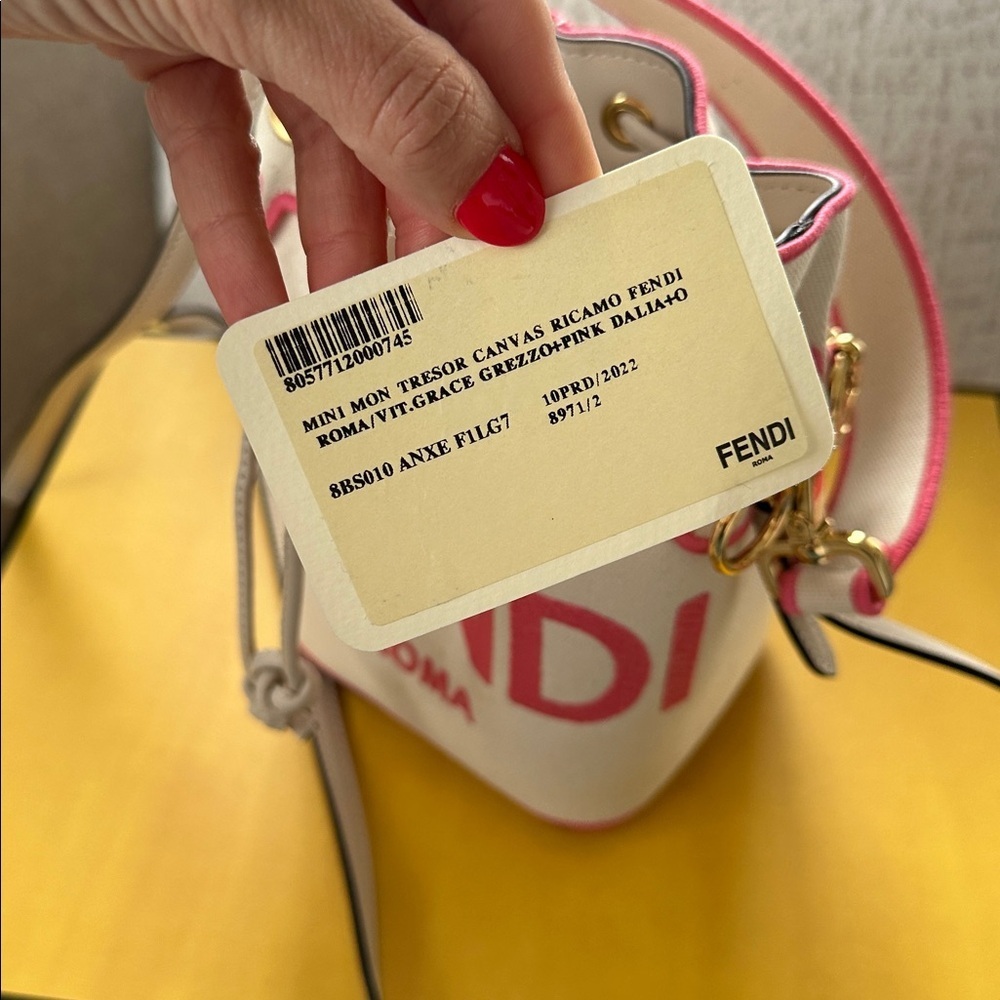 Fendi Mini Tresor Canvas bucket bag - Picture 9 of 12